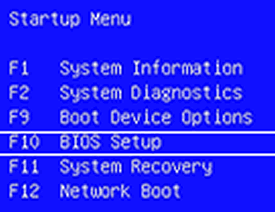 Hewlett packard setup utility bios настройка