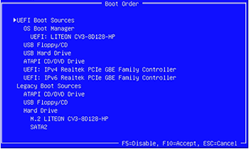 HPデスクトップPC - BIOS Setup Utility情報およびメニュー