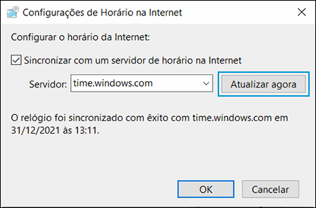 Sincronizar con un servidor horario de internet outlet