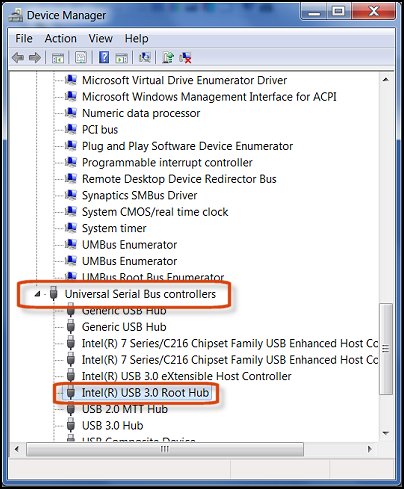 Обновление драйвера для ускорения передачи данных по USB в Windows 7 и Windows Server 2008 R2