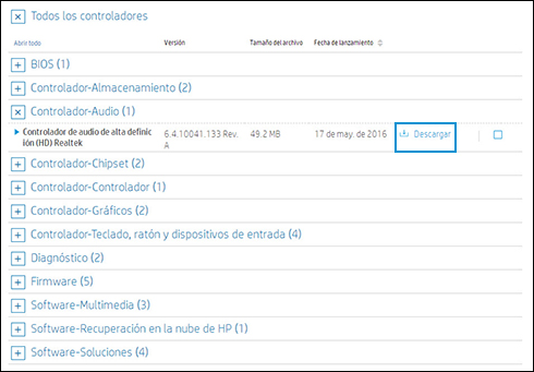 Hp controladores camara discount web