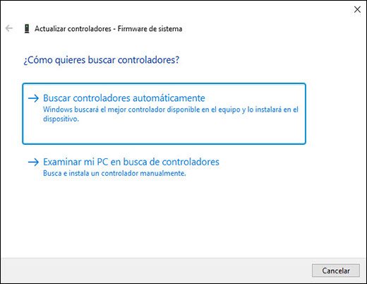 Busque automáticamente el software de controlador actualizado