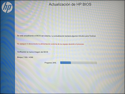 Notebooks HP - Aparece un error de 601 o 60X en una pantalla negra ...