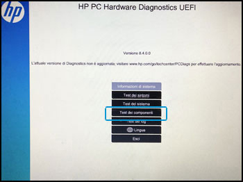 Notebook HP - L’errore 601 o 60X viene visualizzato su uno schermo nero ...