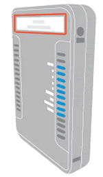 Locating the router label