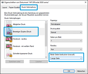 Drucken auf beiden Seiten des Papiers mit einem HP Drucker | HP