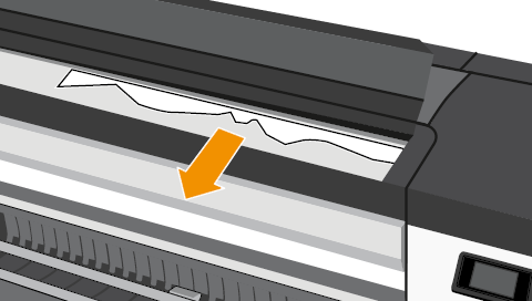 Paper has jammed - HP DesignJet Z6/Z9+ Pro | HP® Support