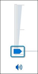 Volume slider in Windows 10
