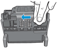 Cleaning the area between the contacts and the nozzles