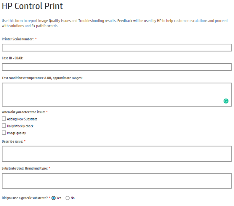 HP Control Print HP® Support