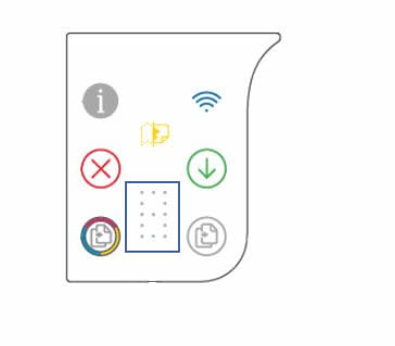 Number counter on the printer control panel