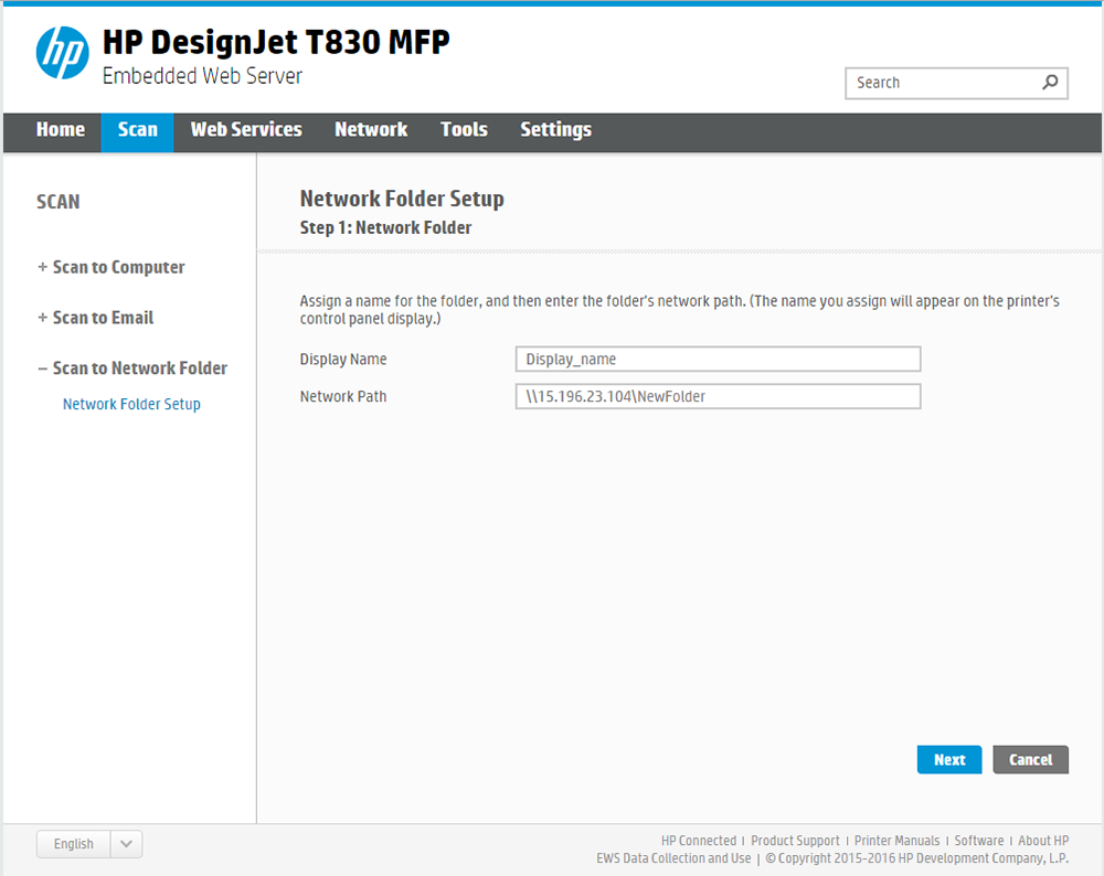Scannig HP DesignJet T830 MFP HP® Support