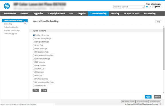 General Troubleshooting page