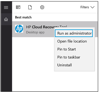 Run the HP Cloud Recovery Tool | HP® Support