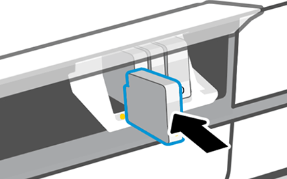 Insert the new ink cartridge