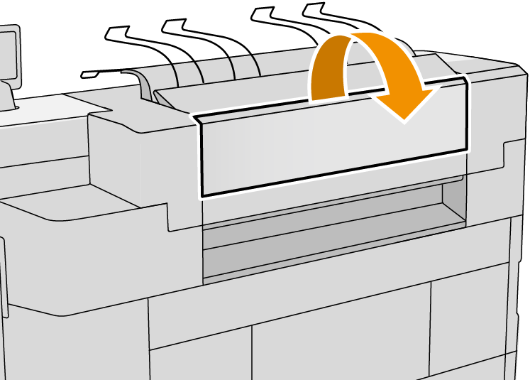 Paper jam in the top stacker | HP® Support