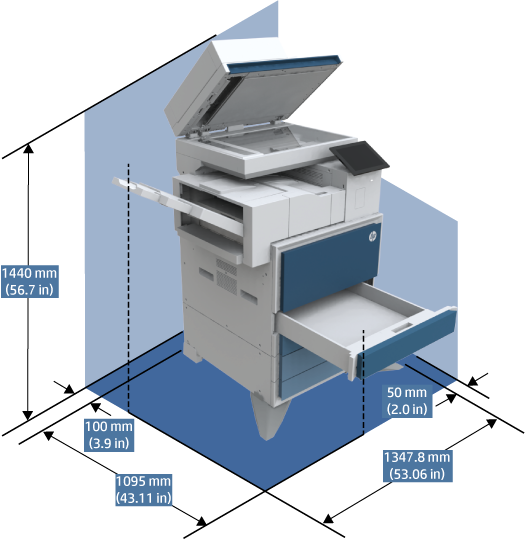 HP LaserJet Managed MFP E731, E73130, E73135, E73140 Printer
