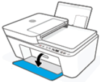 Opening the cartridge access door