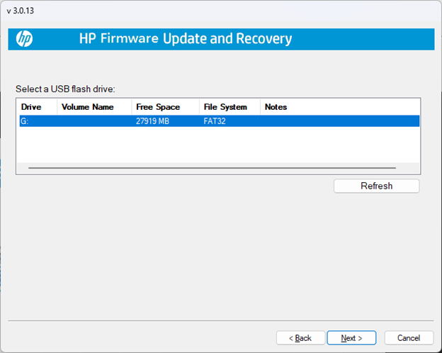 การเลือกแฟลชไดรฟ์ USB