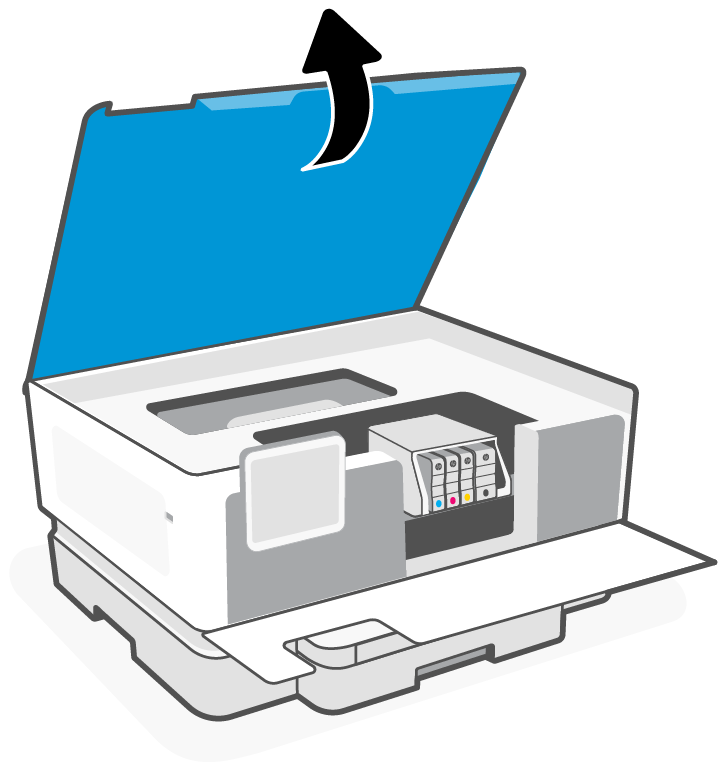 HP OfficeJet Pro 9110 Printers Replace an ink cartridge HP