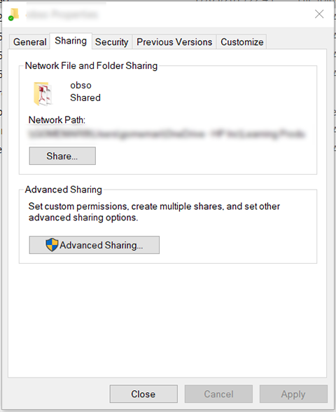 Configure a network folder | undefined