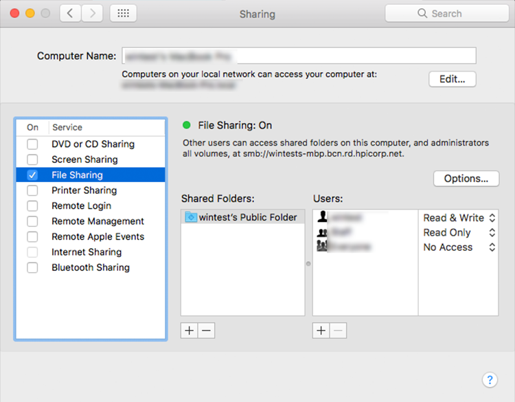 Configure a network folder | undefined