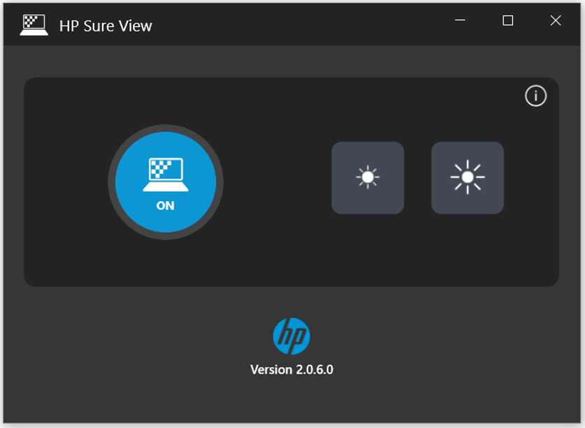 HP Sure View app