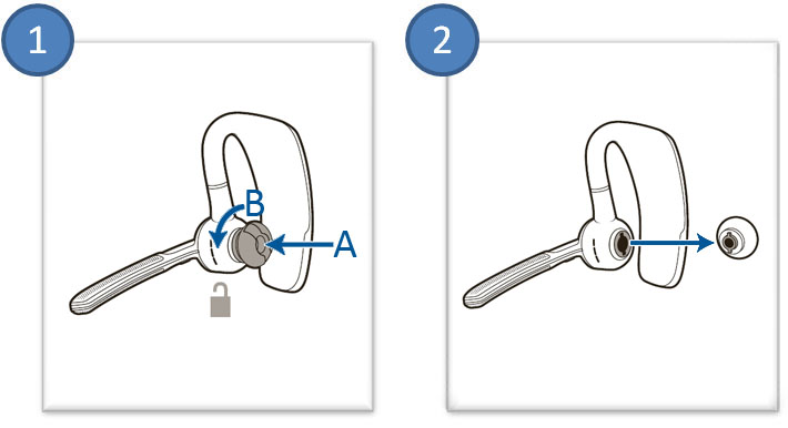 Plantronics voyager 2025 5200 change earpiece