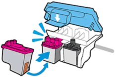 Inserting the printhead back into the printer