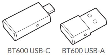 BT600 USB-A / USB-C Adapter - High-fidelity Bluetooth USB Adapter