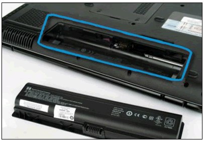 Identification label in the battery compartment