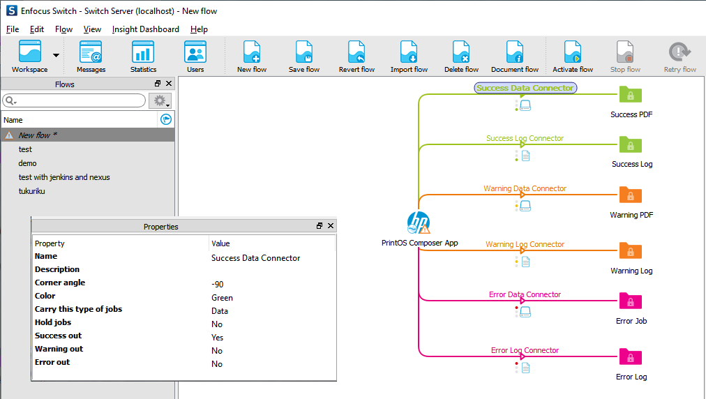 Creating a flow for use with PrintOS Composer | HP® Customer Support