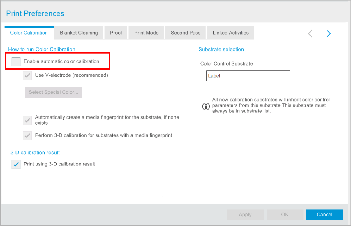 Disabling automaticcolor calibration HP® Support
