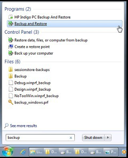 Backing up the computer system | HP® Support
