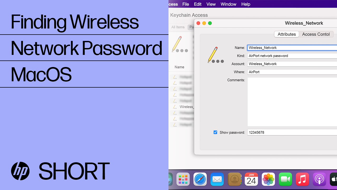 Find the wireless network password or PIN to connect an HP printer | HP ...