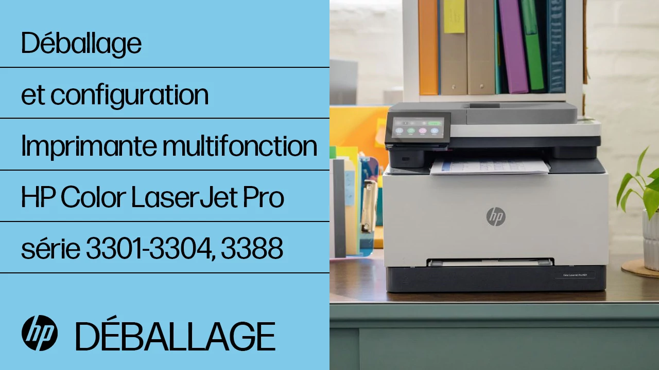 Imprimante multifonction HP Color LaserJet Pro 3303fdn Installation ...
