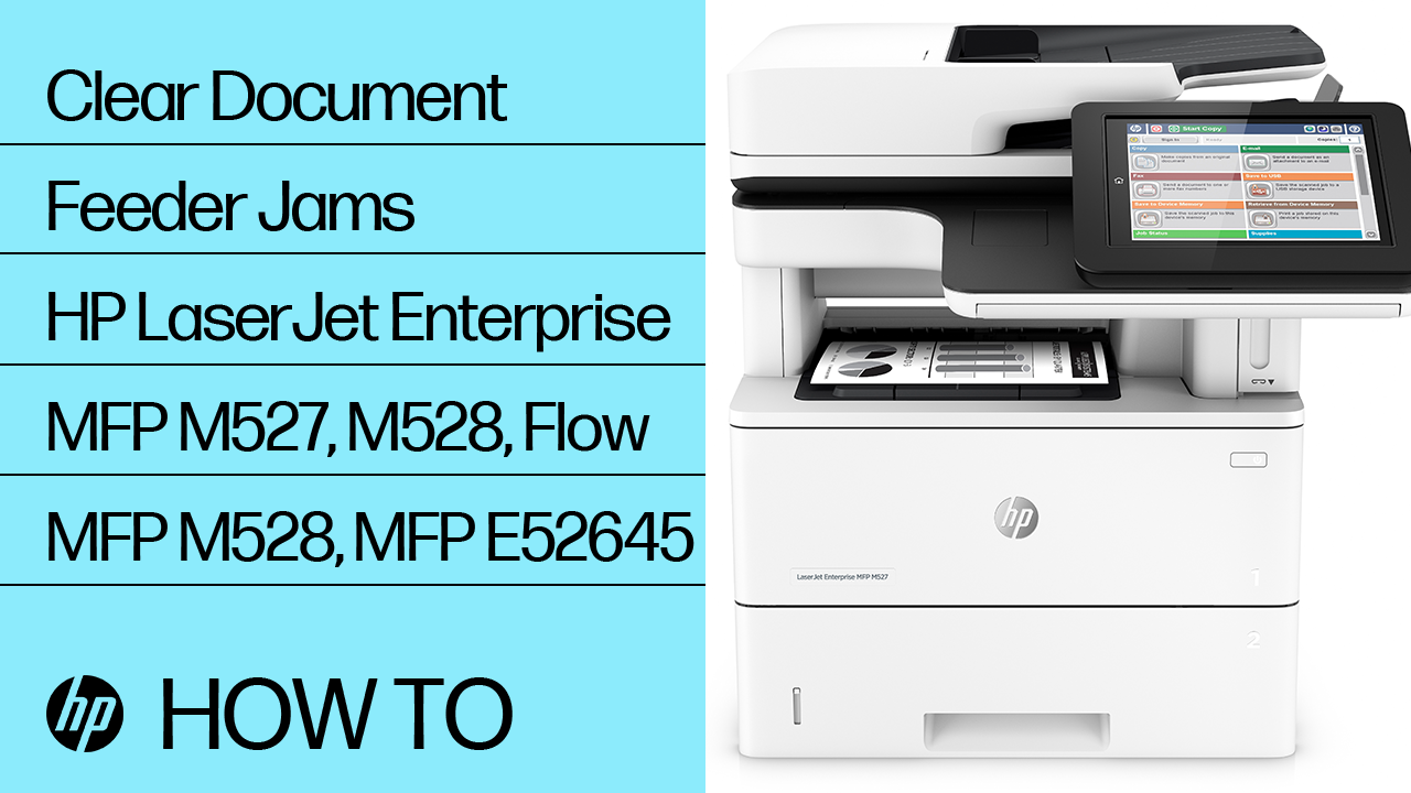 HP LaserJet Enterprise MFP M527 - 31.13 jam error in the document