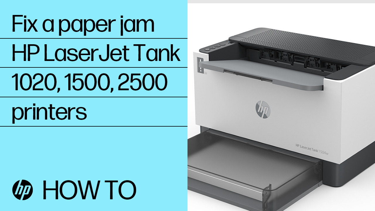 HP LaserJet Tank 1020、1500、2500プリンター - 「紙詰まり」エラー