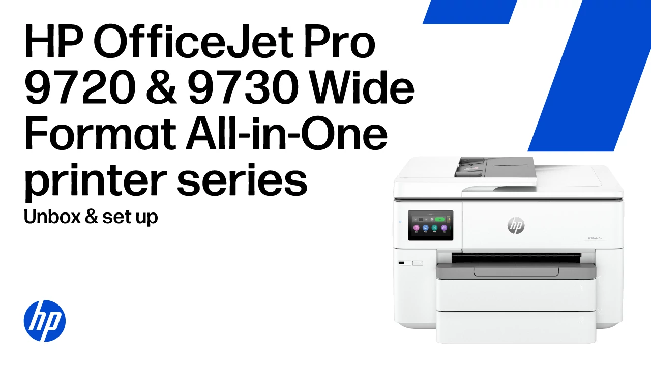 HP OfficeJet Pro 9730 Wide Format All-in-One Printer Setup | HP