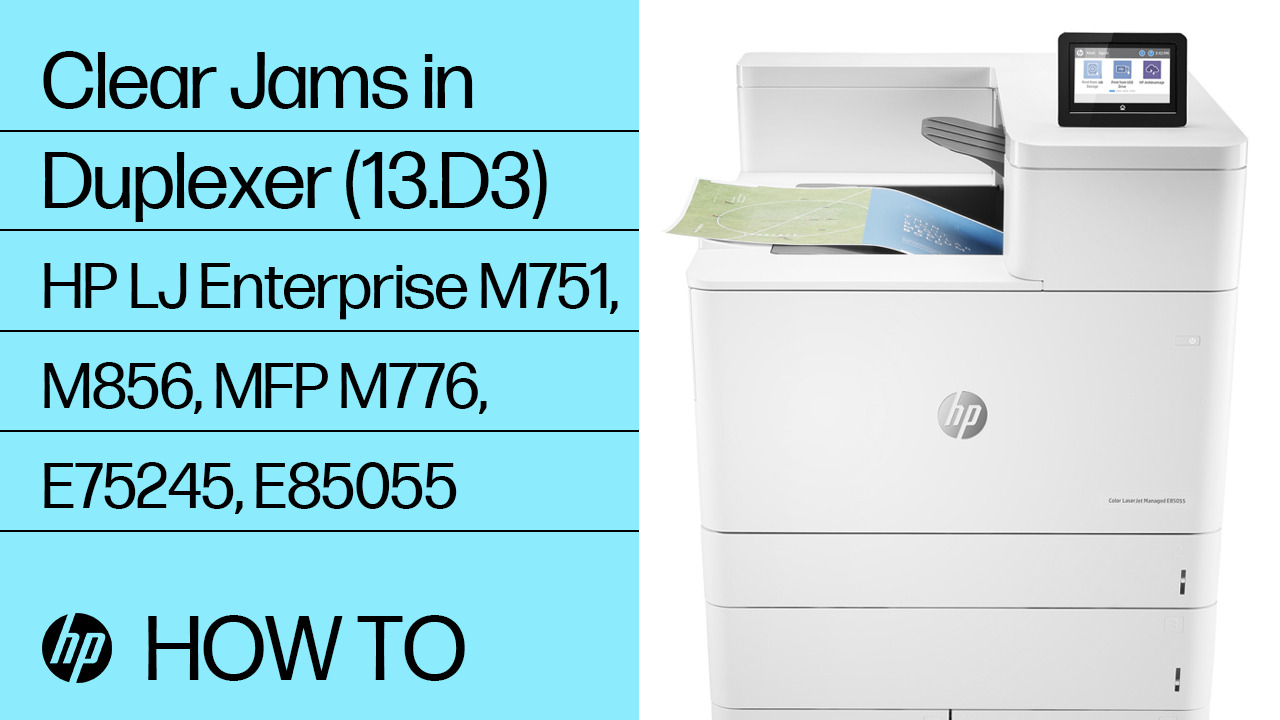 HP Color LaserJet Enterprise MFP M776 - Устранение замятия бумаги