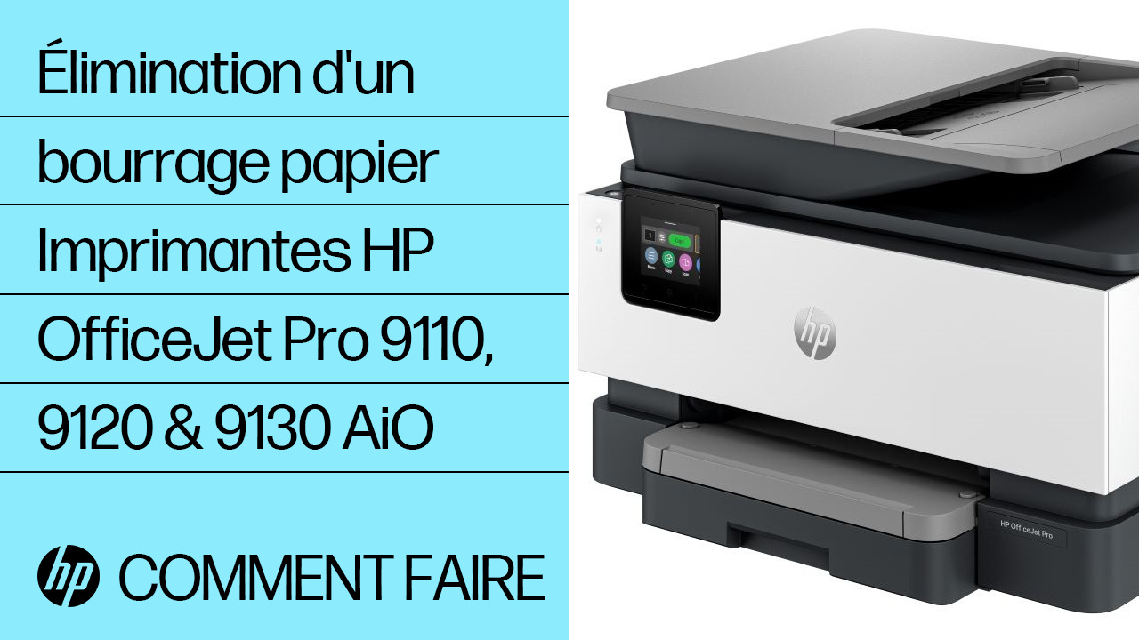 Imprimantes HP OfficeJet Pro 9130 — Erreur "Bourrage papier — free download