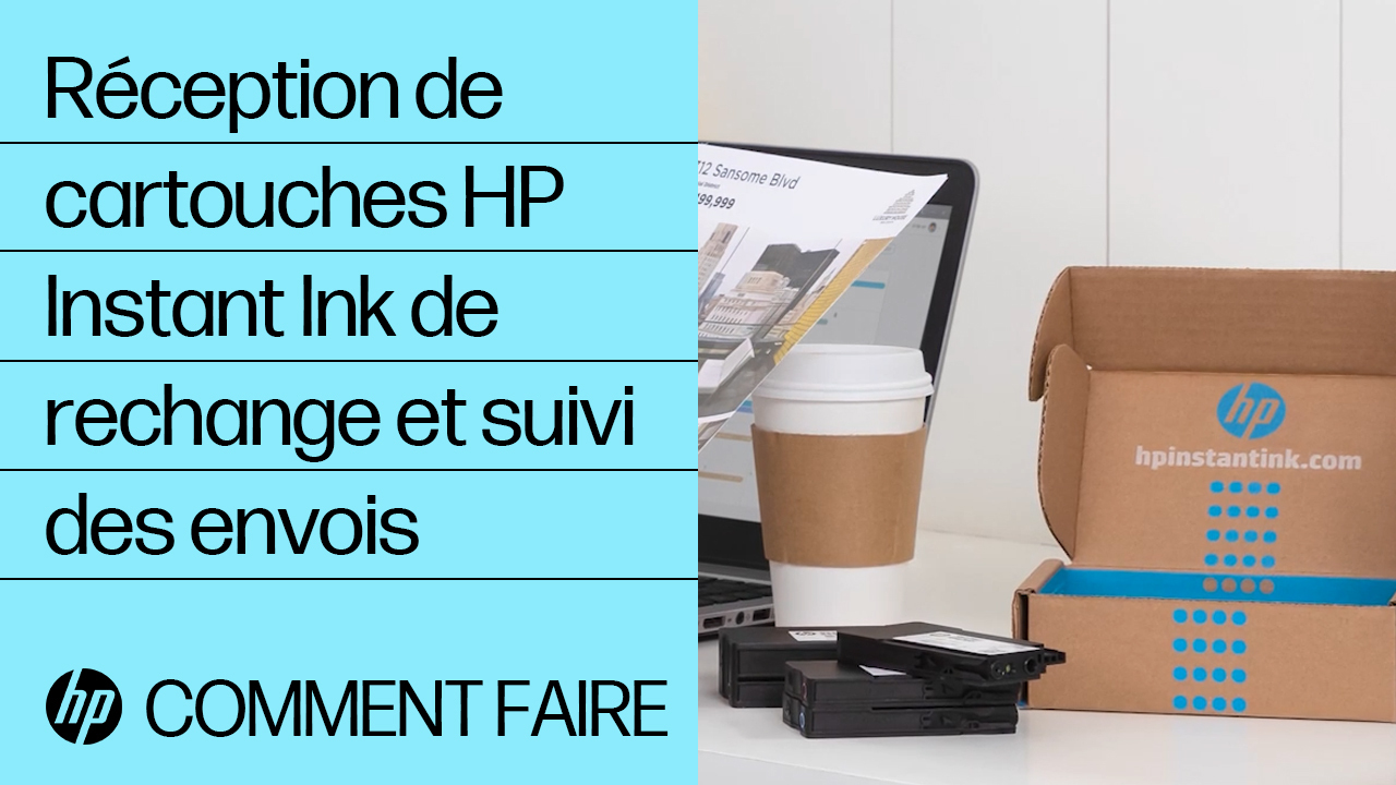 Réception de cartouches HP Instant Ink de rechange et suivi des envois HP