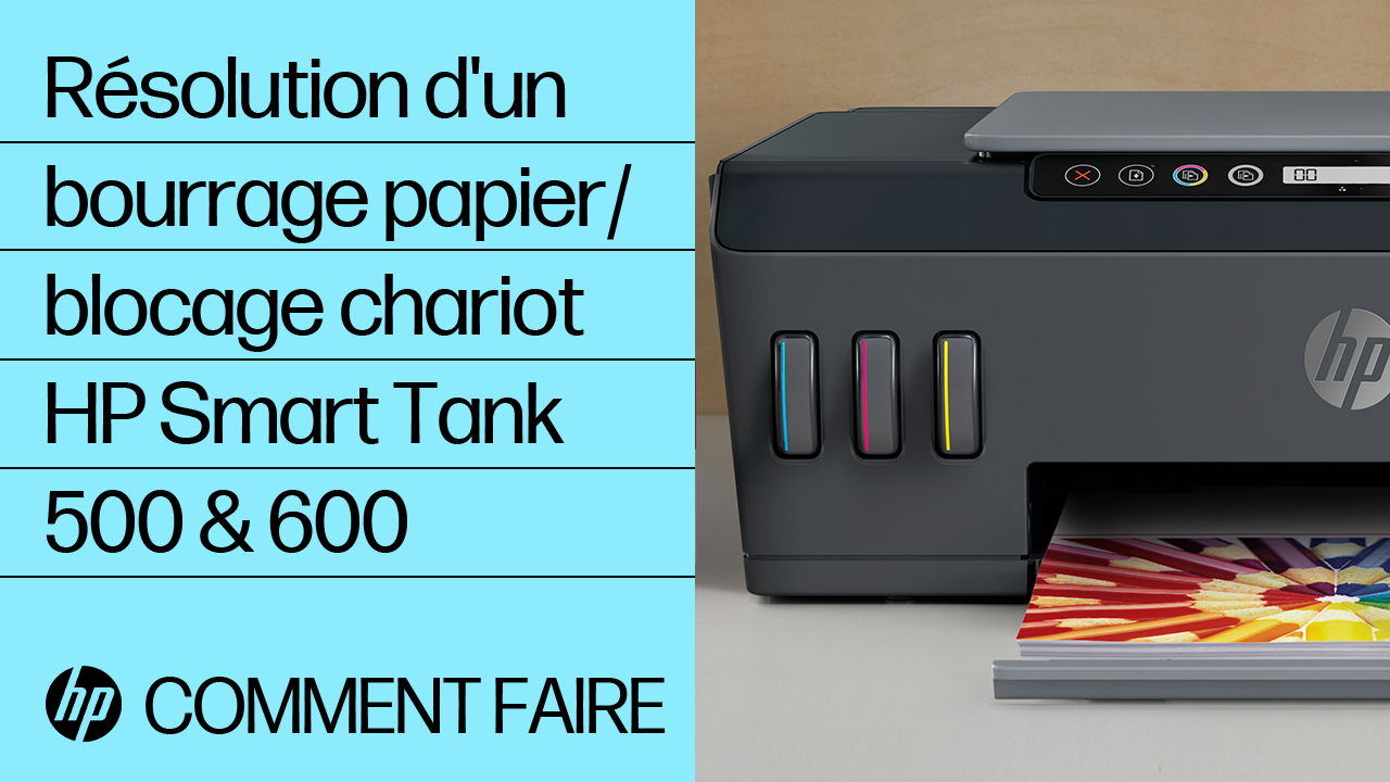 Imprimantes HP Smart Tank 500, 600 - Erreur de bourrage papier ...