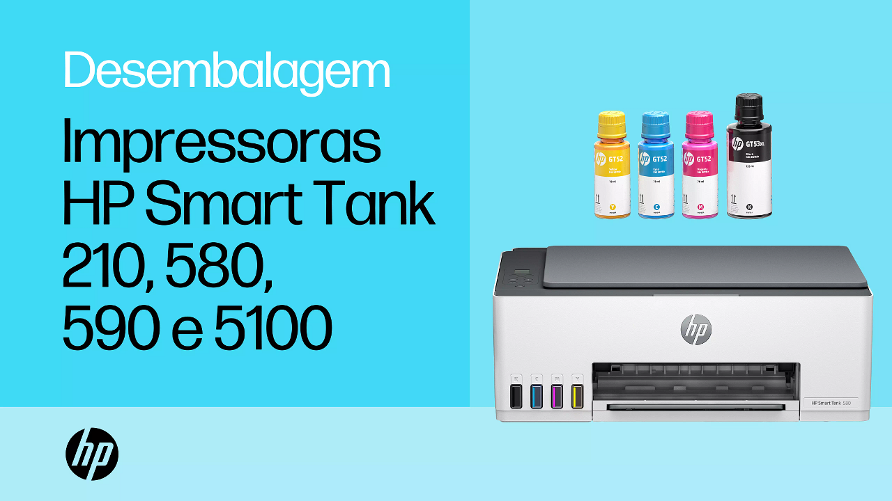 Impressora multifuncional HP Smart Tank 5100 Configuração