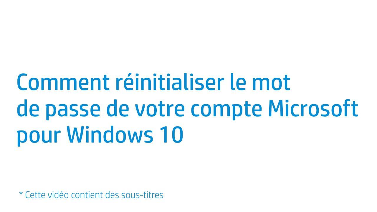 Ordinateurs HP - Modifier ou réinitialiser le mot de passe de l