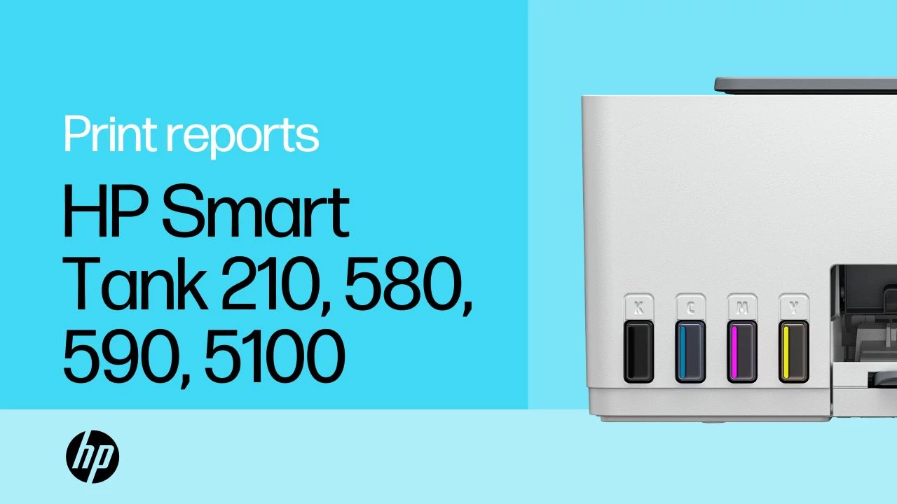 HP Smart Tank 520, 540 Printers - Printing reports and self-test pages ...