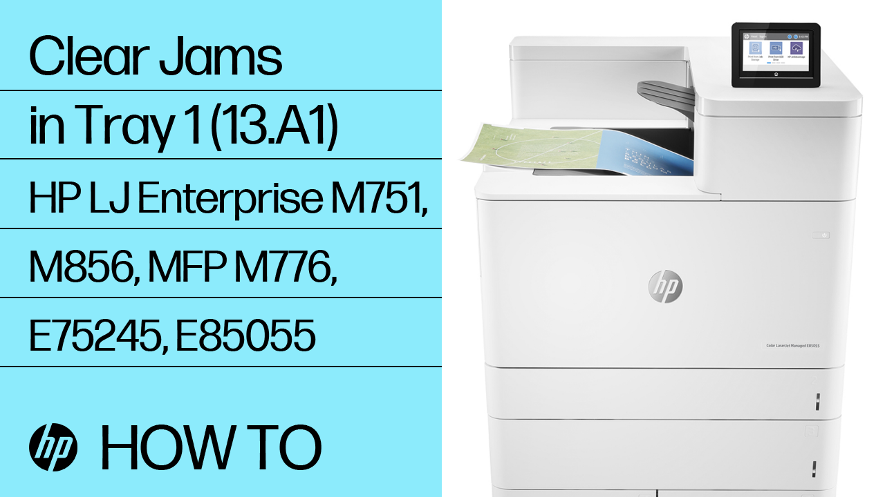 HP Color LaserJet Enterprise MFP M776 - 13.B2 jam error tray 1