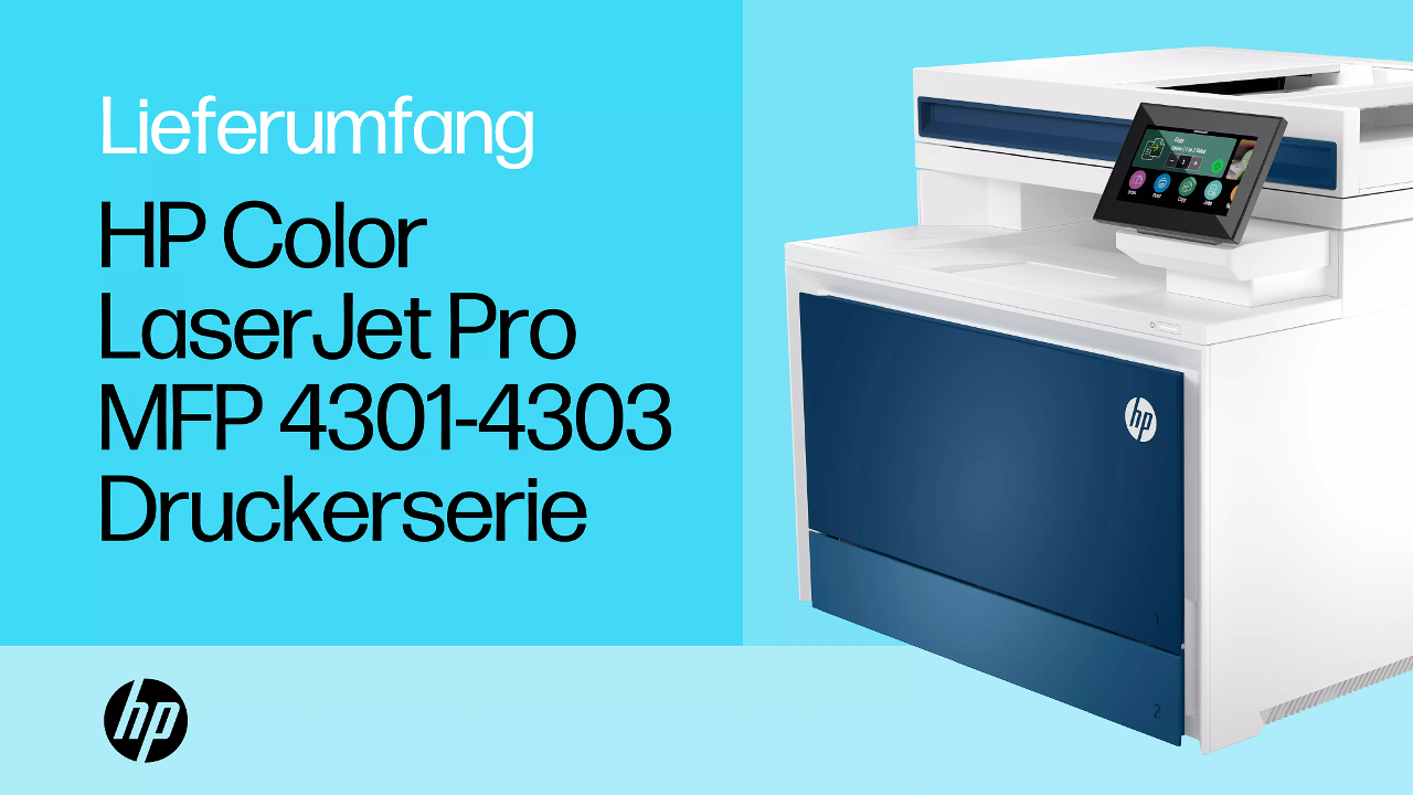 HP Color LaserJet Pro Multifunktionsdrucker 4302fdw Drucker Einrichtung ...