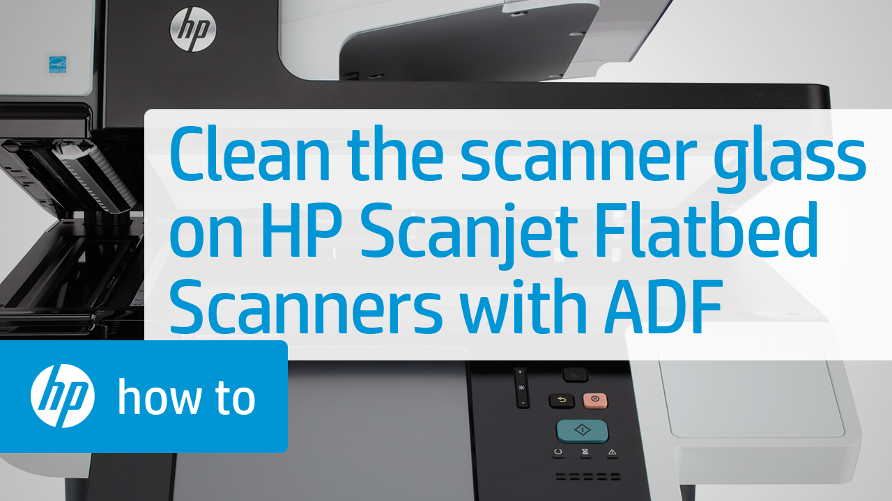 HP Scanjet Flatbed Scanners - Clean the scanning glass and the scanning ...