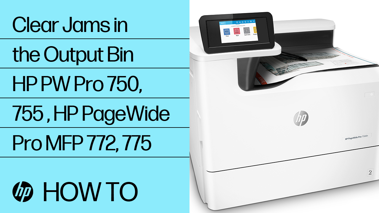 ぴめページ HP PageWide Pro 750, MFP 772, 777 - 15.E1 jam error in the output